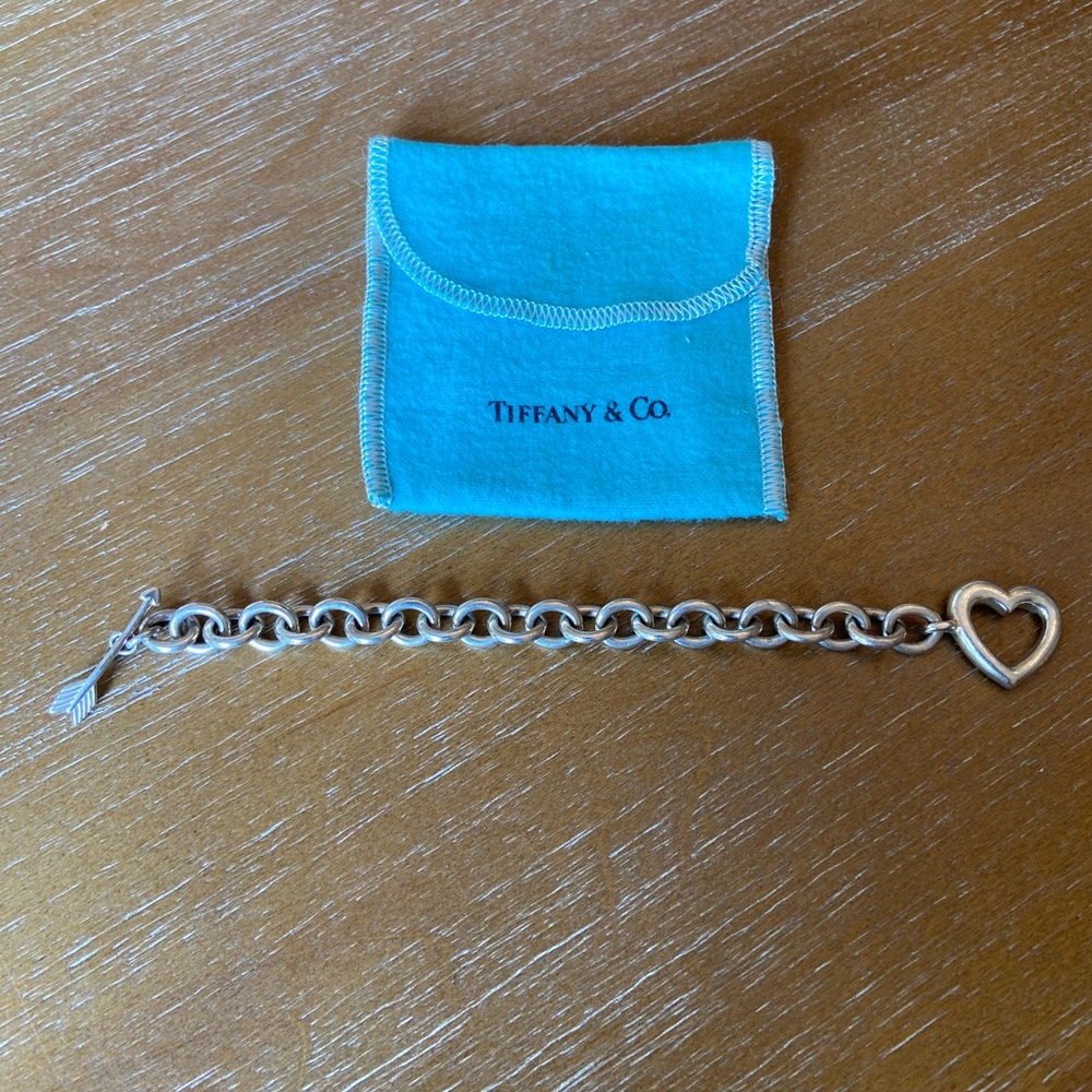 Tiffany & Co. Retired Heart Toggle Bracelet